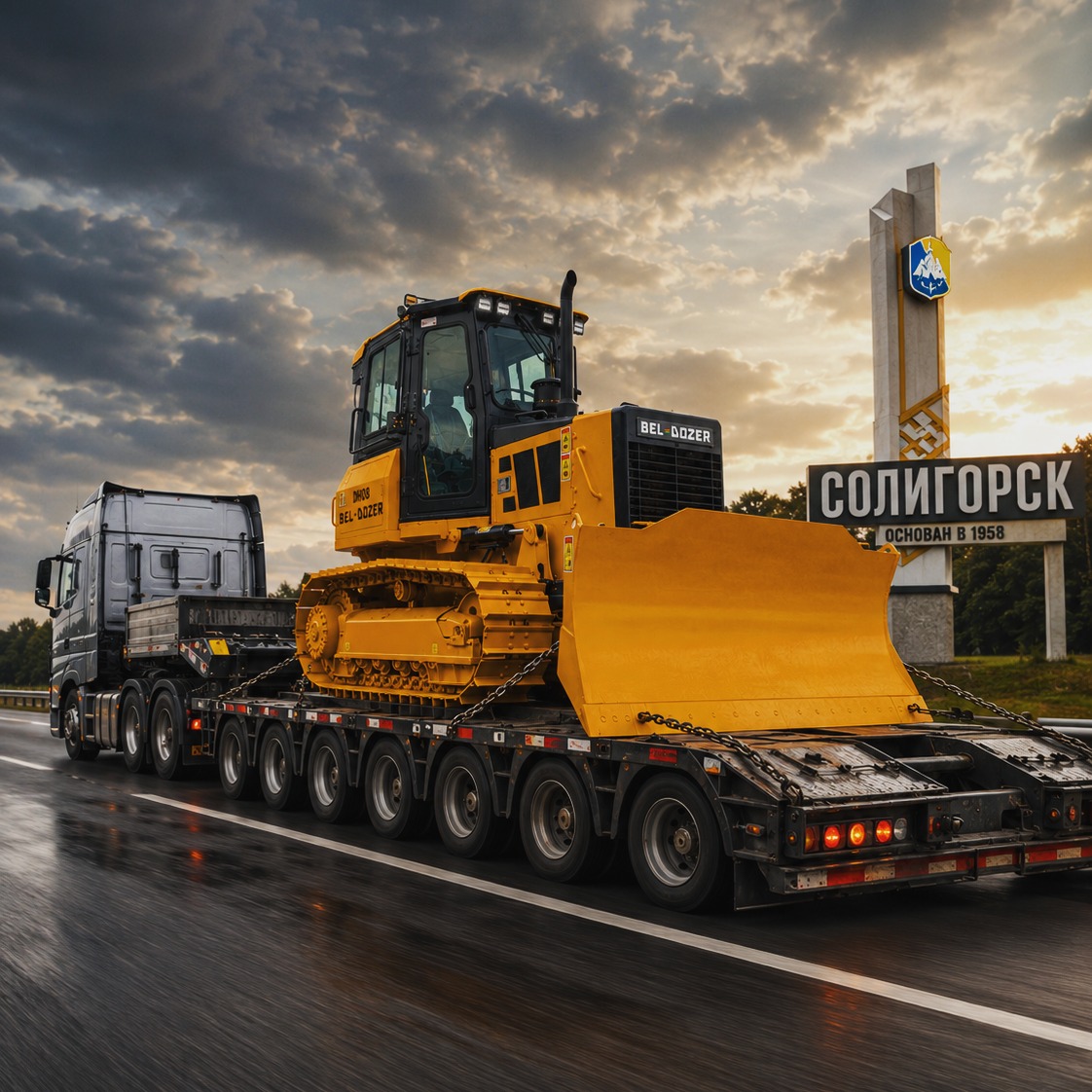 Бульдозер BEL-DOZER DH08 с PAT-отвалом отгружен в Солигорск